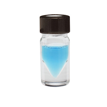 WHEATON 新一代小瓶 2.0 mL 無色透明 頂端開口 黑色酚醛樹脂旋蓋 帶PTFE表面的硅樹脂蓋墊 12 個/盒